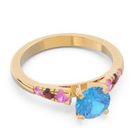 Cathedral Pave Sari Ring