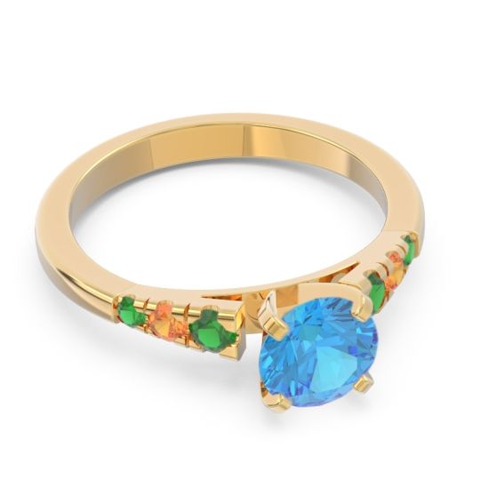 Cathedral Pave Sari Ring