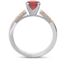 Cathedral Pave Sari Ring