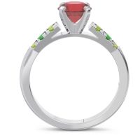 Cathedral Pave Sari Ring
