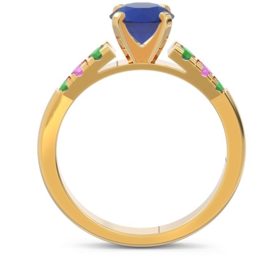 Cathedral Pave Sari Ring