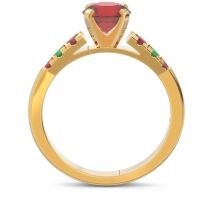Cathedral Pave Sari Ring