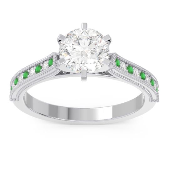 Milgrain Pave Samiti Ring