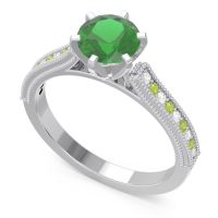 Milgrain Pave Samiti Ring
