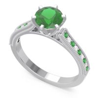 Milgrain Pave Samiti Ring