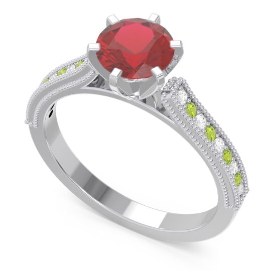 Milgrain Pave Samiti Ring
