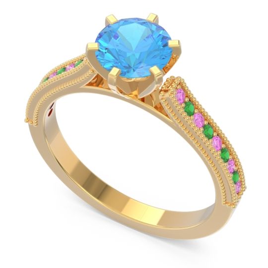 Milgrain Pave Samiti Ring