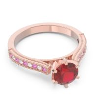 Milgrain Pave Samiti Ring