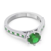 Milgrain Pave Samiti Ring