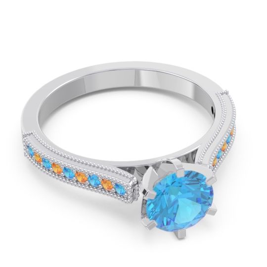 Milgrain Pave Samiti Ring