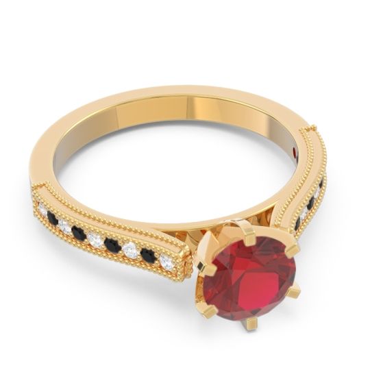 Milgrain Pave Samiti Ring