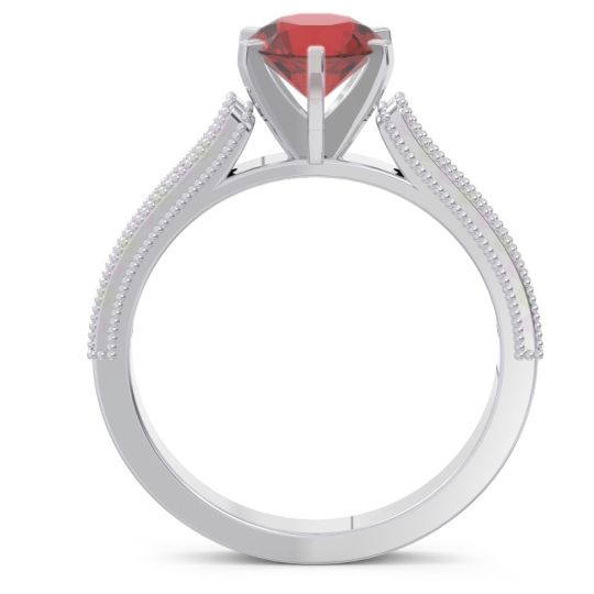 Milgrain Pave Samiti Ring