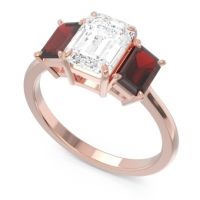 Three Stone Emerald Cut Lepakara Ring