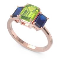 Three Stone Emerald Cut Lepakara Ring