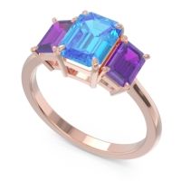 Three Stone Emerald Cut Lepakara Ring