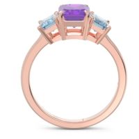 Three Stone Emerald Cut Lepakara Ring