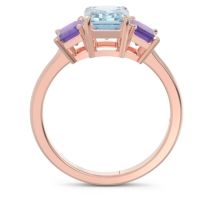 Three Stone Emerald Cut Lepakara Ring