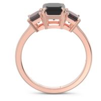 Three Stone Emerald Cut Lepakara Ring