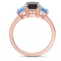 Three Stone Emerald Cut Lepakara Ring