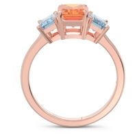 Three Stone Emerald Cut Lepakara Ring
