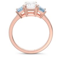 Three Stone Emerald Cut Lepakara Ring