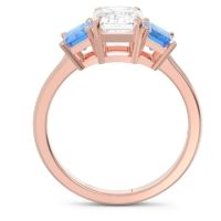 Three Stone Emerald Cut Lepakara Ring