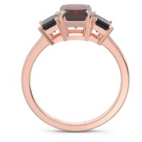 Three Stone Emerald Cut Lepakara Ring