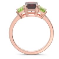 Three Stone Emerald Cut Lepakara Ring