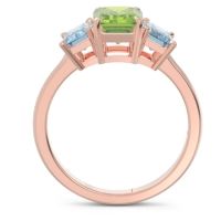 Three Stone Emerald Cut Lepakara Ring