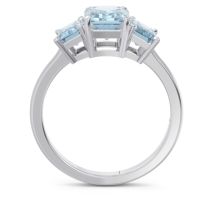 Three Stone Emerald Cut Lepakara Ring