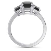 Three Stone Emerald Cut Lepakara Ring