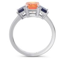 Three Stone Emerald Cut Lepakara Ring