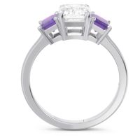 Three Stone Emerald Cut Lepakara Ring