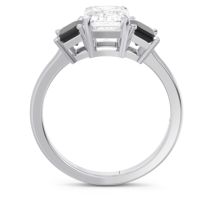 Three Stone Emerald Cut Lepakara Ring
