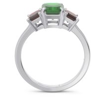 Three Stone Emerald Cut Lepakara Ring