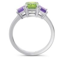 Three Stone Emerald Cut Lepakara Ring