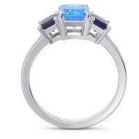 Three Stone Emerald Cut Lepakara Ring