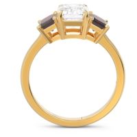 Three Stone Emerald Cut Lepakara Ring
