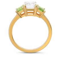 Three Stone Emerald Cut Lepakara Ring