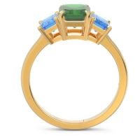 Three Stone Emerald Cut Lepakara Ring