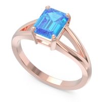Solitaire Emerald Cut Istika Ring