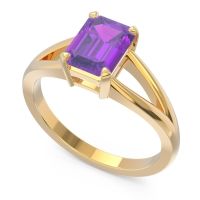 Solitaire Emerald Cut Istika Ring