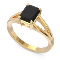 Solitaire Emerald Cut Istika Ring