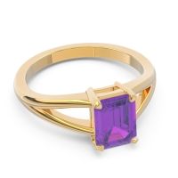 Solitaire Emerald Cut Istika Ring