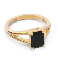 Solitaire Emerald Cut Istika Ring