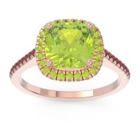 Halo Pave Cushion Guruta Ring