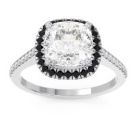 Halo Pave Cushion Guruta Ring