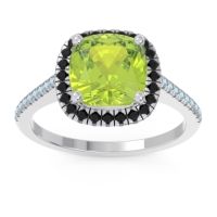 Halo Pave Cushion Guruta Ring