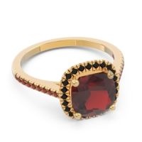 Halo Pave Cushion Guruta Ring