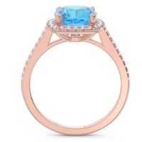 Halo Pave Cushion Guruta Ring